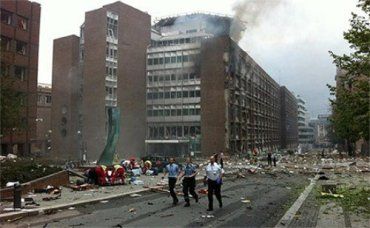 У здания норвежского правительства прогремел мощный взрыв