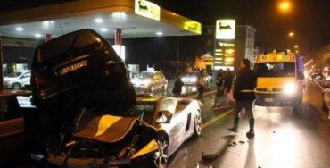 Итальянские копы разбомбили суперкар Lamborghini LP560-4 Polizia