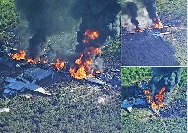 Американский военный самолет разбился в штате Миссисипи