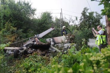 Самолет рухнул в палисаднике столицы Венгрии, все погибли