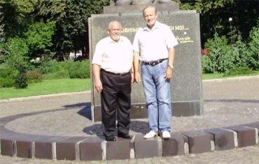 Филипп Щерба и Александр Баранивский на встрече в Ужгороде