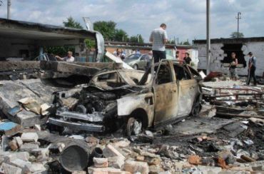 В Борисполе неизвестные взорвали автомобиль Land Rover