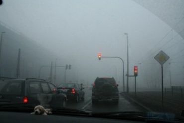 В Братиславе туман парализовал движение транспорта