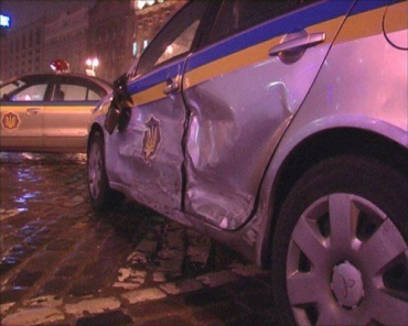 Гаишники не смогли догнать виновника ДТП в центре Киева