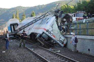 Крушение поезда в Чехии