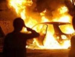 В Ужгороде ночью горел автомобиль