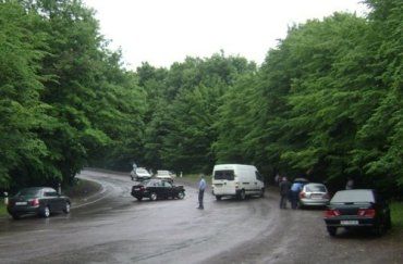 Daewoo Lanos и Opel столкнулись на трассе Мукачево-Рогатин