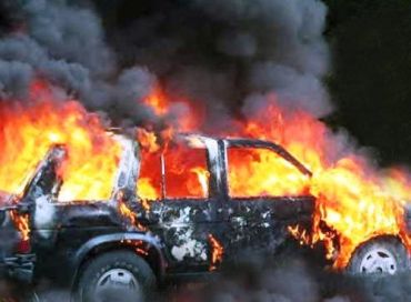 В Москве на штрафплощадке сгорели около 30 машин