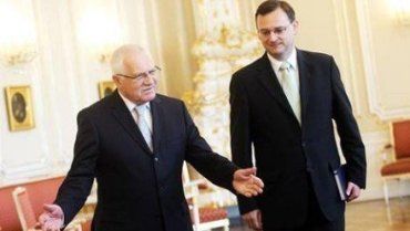 Президент Чехии Вацлав Клаус назначил нового премьер-министра Петра Нечаса