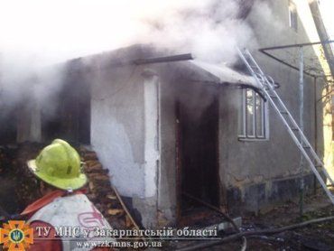В Тячевском районе во время пожара дома погиб один человек