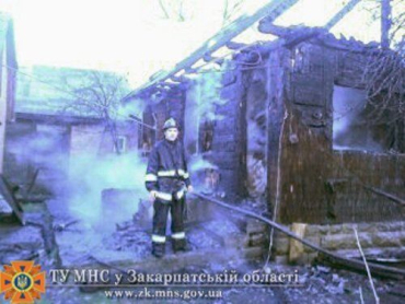 В селе Бедевля Тячевского района загорелся жилой дом