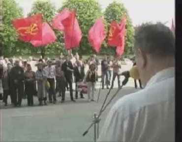 В Ужгороде первомайская демонстрация прошла спокойно
