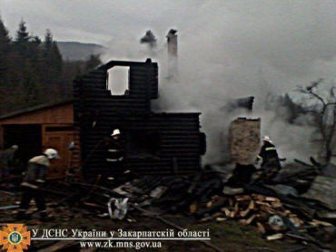 В Раховском районе ликвидировали пожар в частном жилом доме