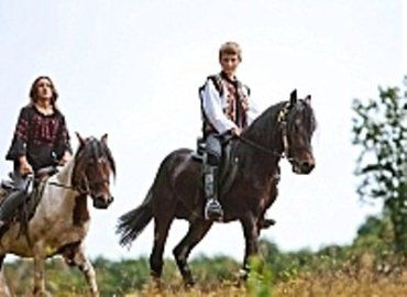 На празднике гуцульського коня на Закарпатье