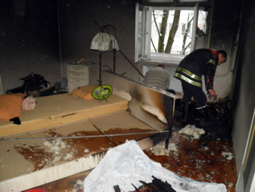 На улице Гойды в Ужгороде сгорела квартира в многоквартирном доме рафанды
