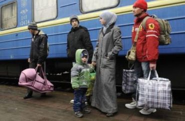 Переселенцы из Крыма временно размещаются в общежитиях