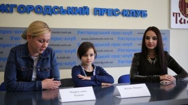 Состоялась пресс-конференция маленькой закарпатки Юлии Мишко