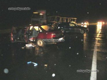 ДТП в Закарпатье: лобовое столкновение BMW и Daewoo Nexia