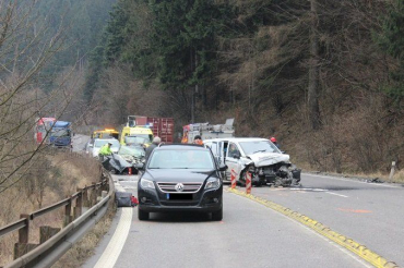 В Словакии произошло дорожно-транспортное происшествие с участием пяти машин