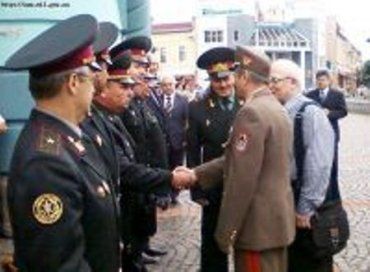 В Мукачево встречали военную делегацию из Венгрии