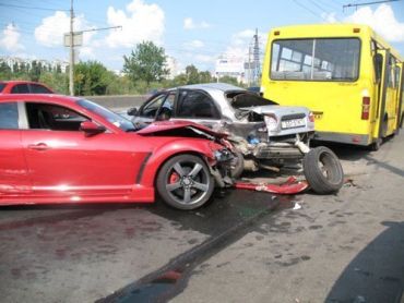 На Московском проспекте столкнулись 5 автомобилей