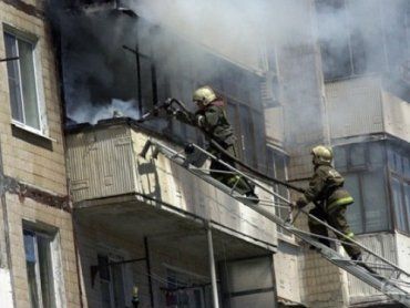 Пожар в многоэтажном доме на улице Станционной в Ужгороде