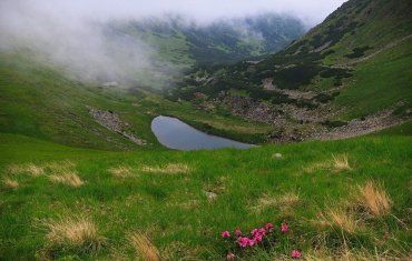 Під вершиною гори Бербенескул розташоване найвище озеро Карпат