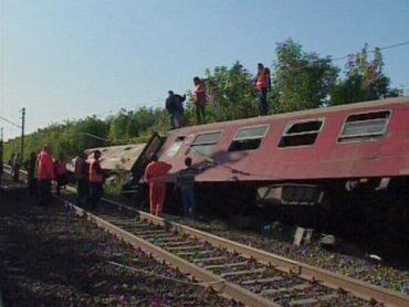 В результате аварии поезда 15 пассажиров получили травмы