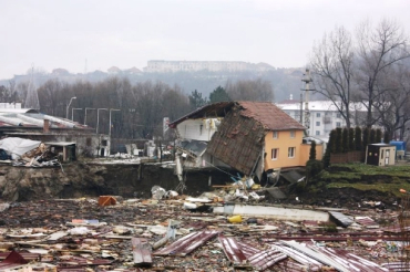Техногенная катастрофа в румынском городе Окна-Муреш