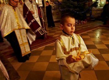 В Ужгородском Кафедральном соборе отправили сегодня Рождественскую службу