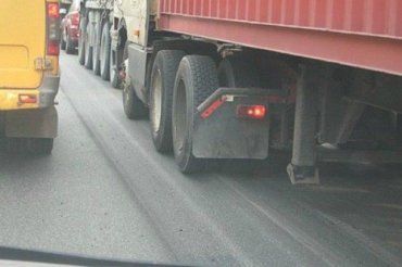 На территории Закарпатья ограничено движение грузовиков