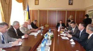 В Мукачево на официальной встрече с делегацией края Высочина