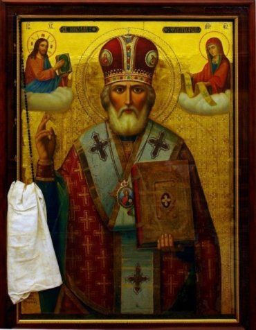 Чудотворная икона в православном кафедральном соборе Хуста