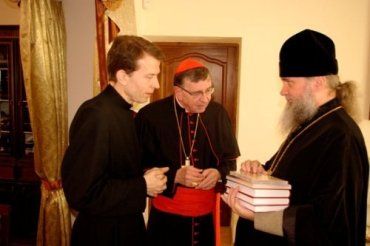 Кардинал Курт Кох на встрече с владыкой Феодором в православной епархии