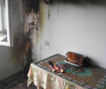 Пожар в многоквартирном доме на ул.Легоцкого в Ужгороде