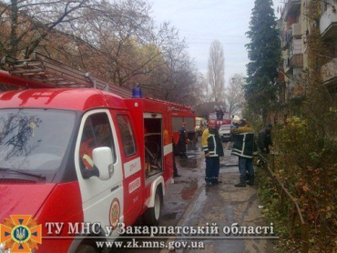 Бойцы МЧС спасли от уничтожения огнем квартиру в Мукачево