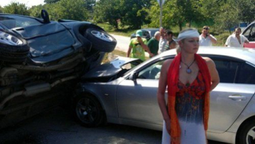 Волочкова попала в аварию на своем Lexus, никто не пострадал