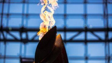 На церемонии зажжения символического олимпийского огня