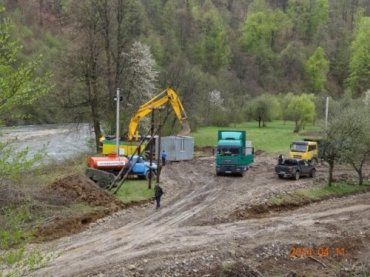 Незаконное строительство мини- ГЭС на Хустщине продолжается
