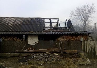 В Голубином Свалявсеого района на Закарпатье возник пожар в надворной постройке