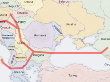«Южный поток» предполагает поставку газа в Австрию по дну Черного моря