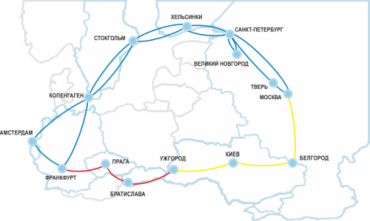 "Раском" построил сеть Франкфурт - Прага - Братислава - Ужгород