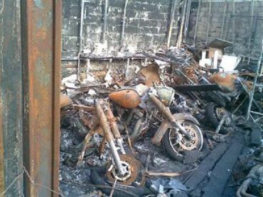 24 сентября в Киеве горел автосалон Yamaha (ул. Протасов яр, 13).