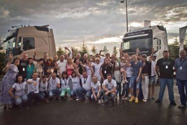 В Мукачево прошел конкурс-соревнования Volvo по эффективному вождению