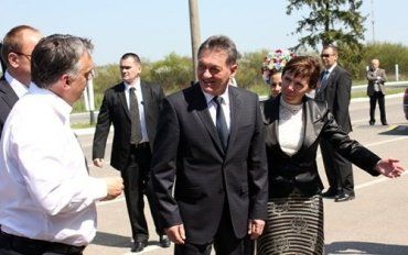 Александр Ледида и Виктор Орбан во время встречи в Закарпатье