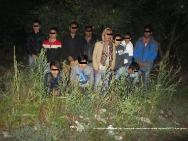 На границе Закарпатья была задержана большая группа нелегалов