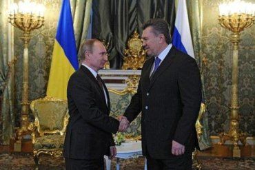 Виктор Янукович и Владимир Путин во время встречи в Москве