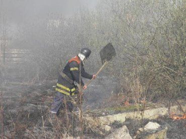 В течение выходных пожарные 29 раз ликвидировали возгорание сухой травы