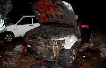 В Мукачево "мстители" сожгли автомобиль Suzuki Grand Vitara