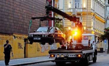 Эвакуация машины в Праге — достаточно редкая картина